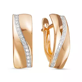 Серьги из золота с бриллиантами БР121263л