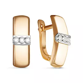 Серьги из золота с бриллиантами БР121351л