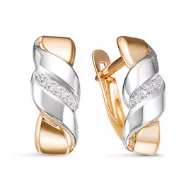 Серьги из золота с бриллиантами БР121403л