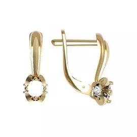 Серьги из золота с фианитами 005112-1102