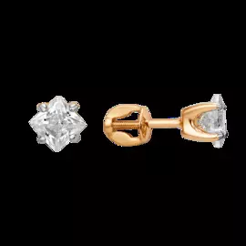 Серьги из золота с фианитами 009022-1102