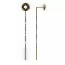 Серьги из золота с фианитами 019952-1102