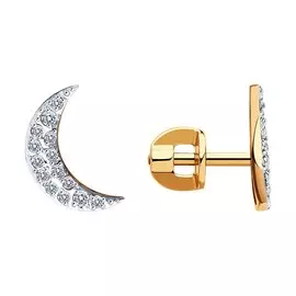 Серьги из золота с фианитами 029551