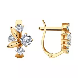 Серьги из золота с фианитами 51-120-01251-1