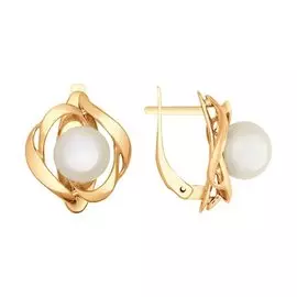Серьги из золота с жемчугом 792018