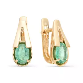 Серьги Изумруд