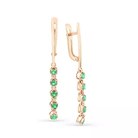 Серьги Изумруд н.