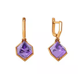 Серьги Наноситалл Айсберг Лаванда