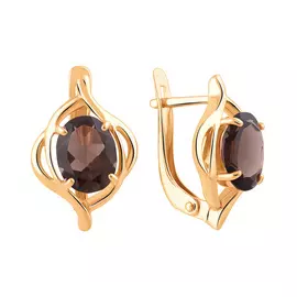 Серьги Раух-топаз