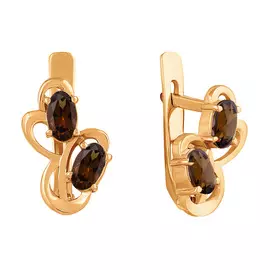 Серьги Раух-топаз