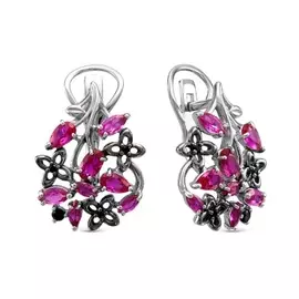 Серьги Рубин