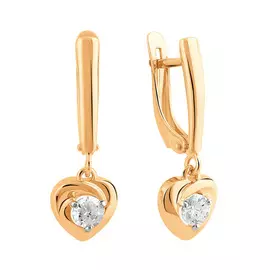 Серьги с фианитами 21-1995-11-01