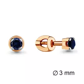 Серьги Сапфир
