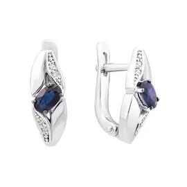 Серьги Сапфир, Брил.