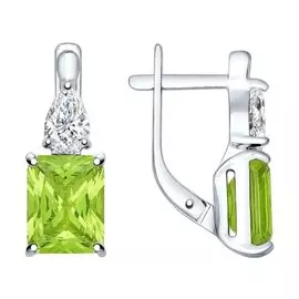 Серьги Ситал, фианит