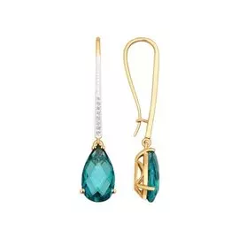 Серьги Ситал, фианит