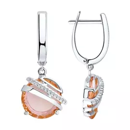 Серьги Ситал, фианит