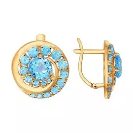 Серьги Топаз