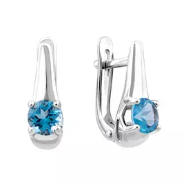 Серьги Топаз Свисс