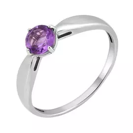 Серебряное кольцо с аметистом 11-1369-23-07