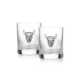 Водочные стопки "Бык", Серебро 925* 116660