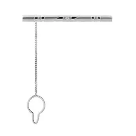 Зажим для галстука из серебра с куб. цирконием 131050р