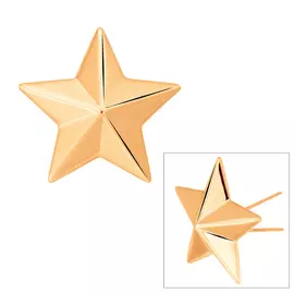 Значок из красного золота Звезда 35-0663-11-00