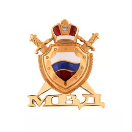 Значок из золота с эмалью МВД 14020007