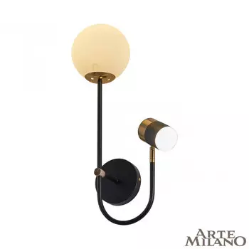 Бра Arte Milano Ferrara 274802/1+1B BK/GD