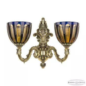 Бра Bohemia Ivele Crystal Florence 7101B14/2/175 GB P1 U Amber-Blue/H-1H