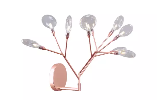 Бра Crystallux EVITA EVITA AP9 COPPER/TRANSPARENT
