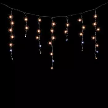 Гирлянда LTC Бахрома 3,1 x 0,5 м Экстра Тепло-Белая с Мерцанием Белого Диода 220В, 120 LED 04-193