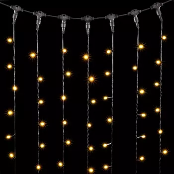 Гирлянда LTC Занавес с Колпачком 1 x 6 м Шампань, 600 LED 01-148