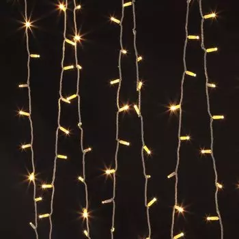 Гирлянда нить 100 led, 10м, теплый белый, мерцание a044073