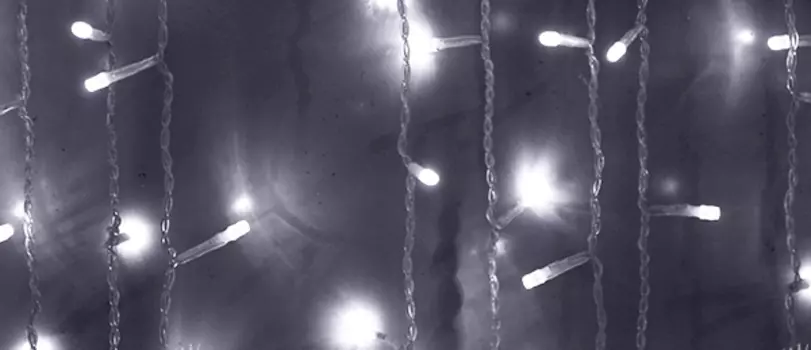 Гирлянда Занавес 1 x 6 м Белый 220В, 600 LED, Провод Прозрачный ПВХ, IP54 01-061