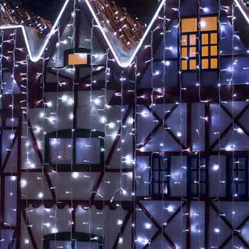 Гирлянда занавес 600 LED, 2м, белый a044058