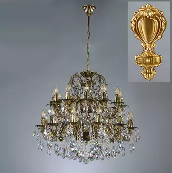 Хрустальная люстра Ambiente Ambient 2118/12+12 AB Tear Drop