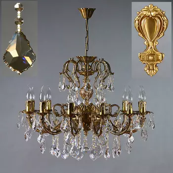 Хрустальная люстра Ambiente Ambient 8888/12 AB Honey Leaf