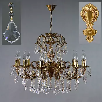 Хрустальная люстра Ambiente Ambient 8888/12 AB Leaf crystal