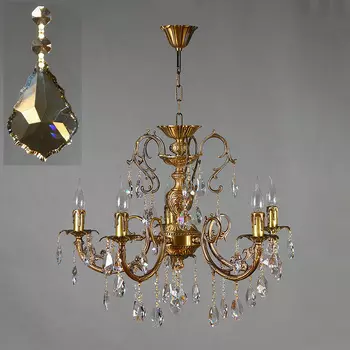 Хрустальная люстра Ambiente Ambient 8888/5 AB Honey Leaf