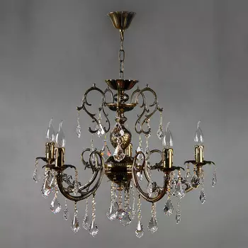 Хрустальная люстра Ambiente Ambient 8888/5 PB Leaf Crystal