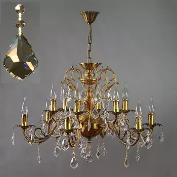 Хрустальная люстра Ambiente Ambient 8888/6+6 AB Honey Leaf