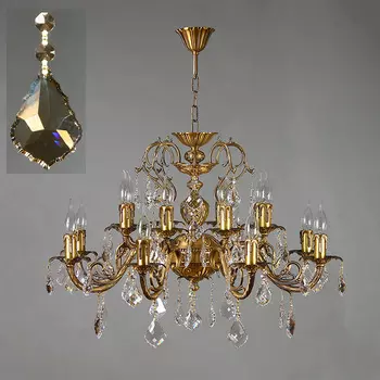 Хрустальная люстра Ambiente Ambient 8888/8+8 AB Honey Leaf