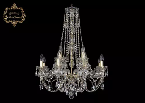 Хрустальная люстра Bohemia Art Classic 11.21.8+4.220.h-80.Gd.Sp