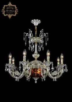 Хрустальная люстра Bohemia Art Classic 31.12.8.KR175SP.250IT.GW.Sp.Amber.1D