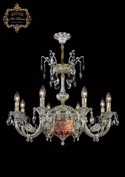 Хрустальная люстра Bohemia Art Classic 31.12.8.KR175SP.250IT.GW.Sp.Amber.White.1D