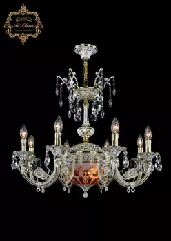 Хрустальная люстра Bohemia Art Classic 31.12.8.KR175SP.250IT.GW.Sp.Amber.White.1E