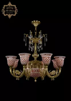 Хрустальная люстра Bohemia Art Classic 31.16.8.KR175SP.250IT.G.Sp.Amber.White.1B