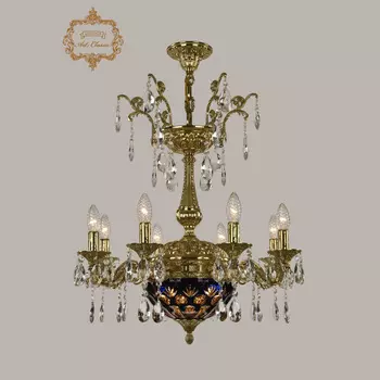 Хрустальная люстра Bohemia Art Classic 31.19.8.CK125SP.250SP.G.Sp.Amber.Blue.1E