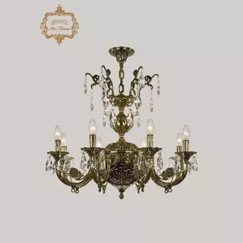 Хрустальная люстра Bohemia Art Classic 31.22.8.KR175SP.250IT.GB.Sp.Amber.Blue.1A